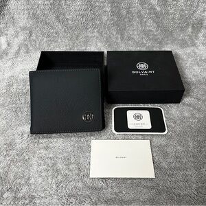 Bolvaint Paris Men's Leather Black Wallet Callahan NWT